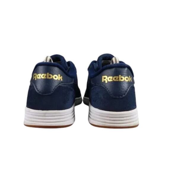 Reebok Shoes Womens 7.5 Sneakers Classic Lifestyle Trainers Blue Leather Lace Up - Picture 7 of 13